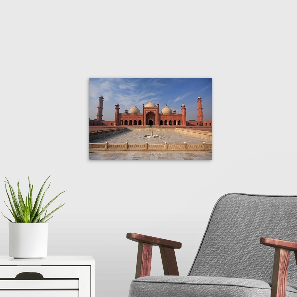 A modern room featuring View of Badshahi Masjid, Lahore, Pakistan.