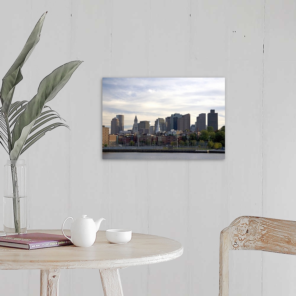 A farmhouse room featuring View of Boston from the Charles River, Boston, Massachusetts, USA.