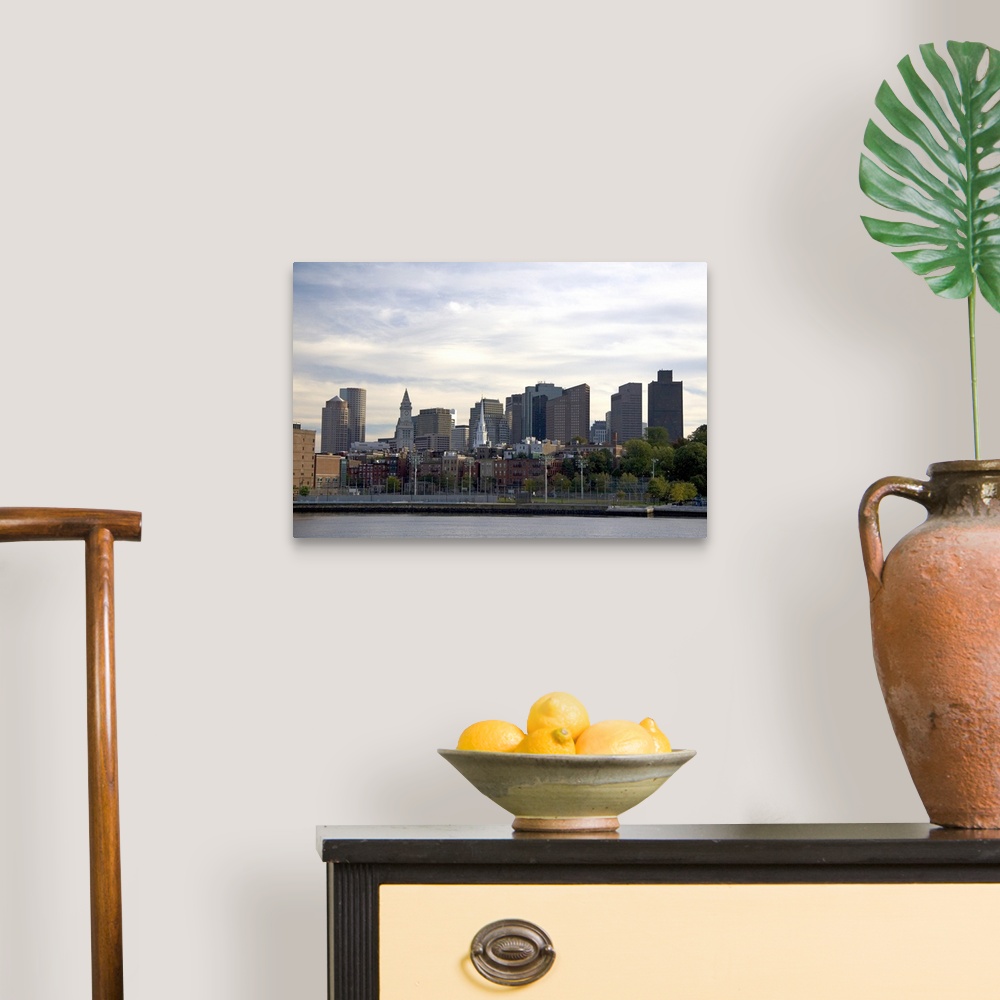 A traditional room featuring View of Boston from the Charles River, Boston, Massachusetts, USA.