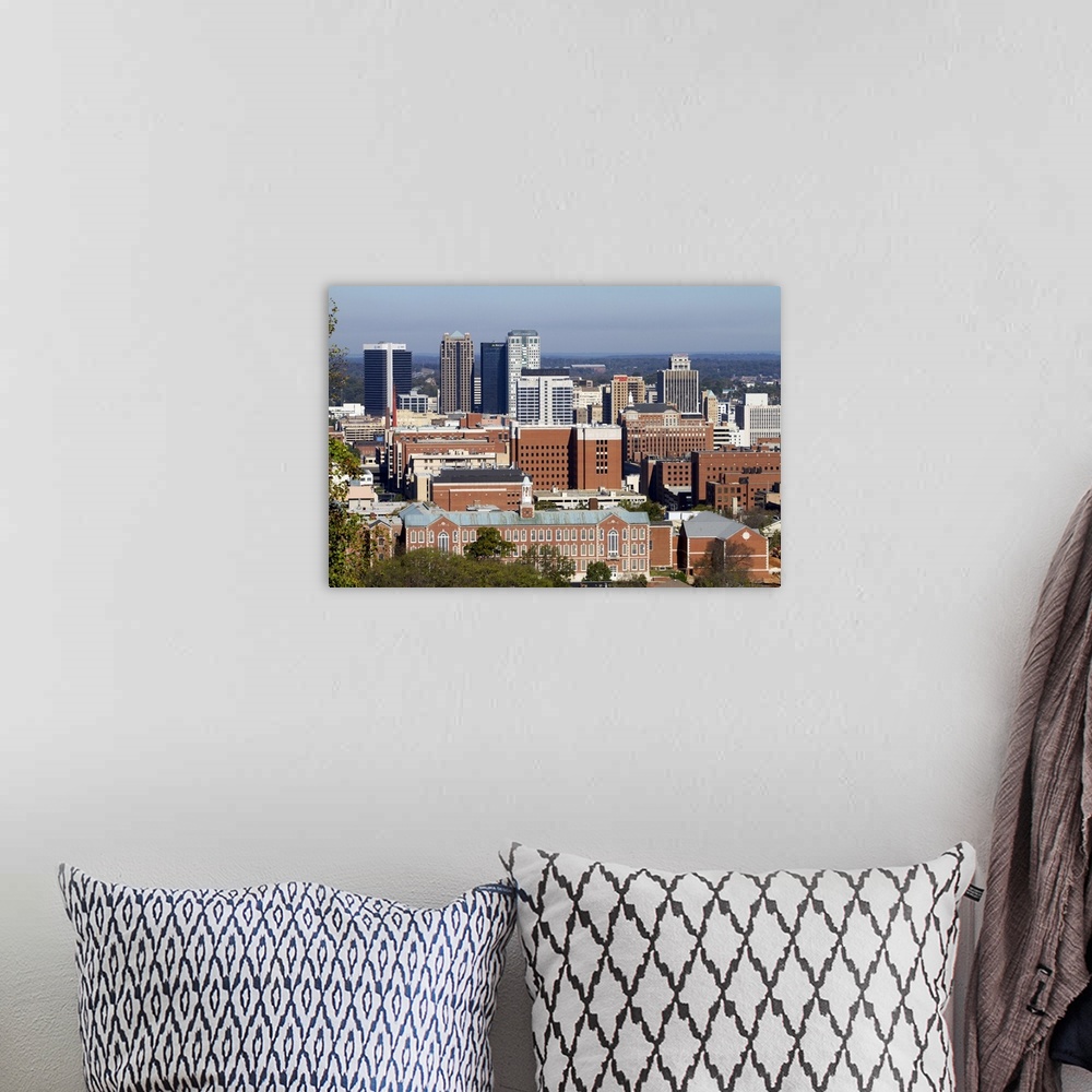 A bohemian room featuring View of the city of Birmingham taken from Vulcan Park, Alabama, USA.