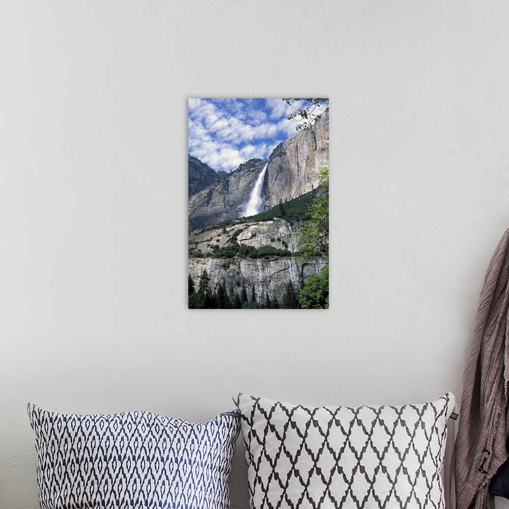 A bohemian room featuring View of Upper Yosemite Falls in Yosemite National Park.