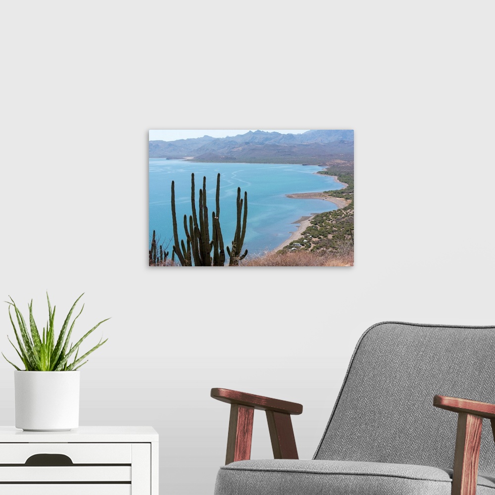 A modern room featuring Mexico, Baja California Sur, Loreto Bay. Views from Hart Trail that begins Rattlesnake Beach.