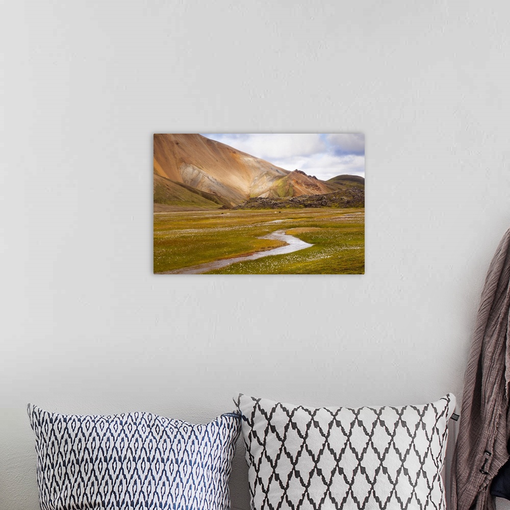 A bohemian room featuring Volcanic landscape at Landmannalaugar National Park, Iceland