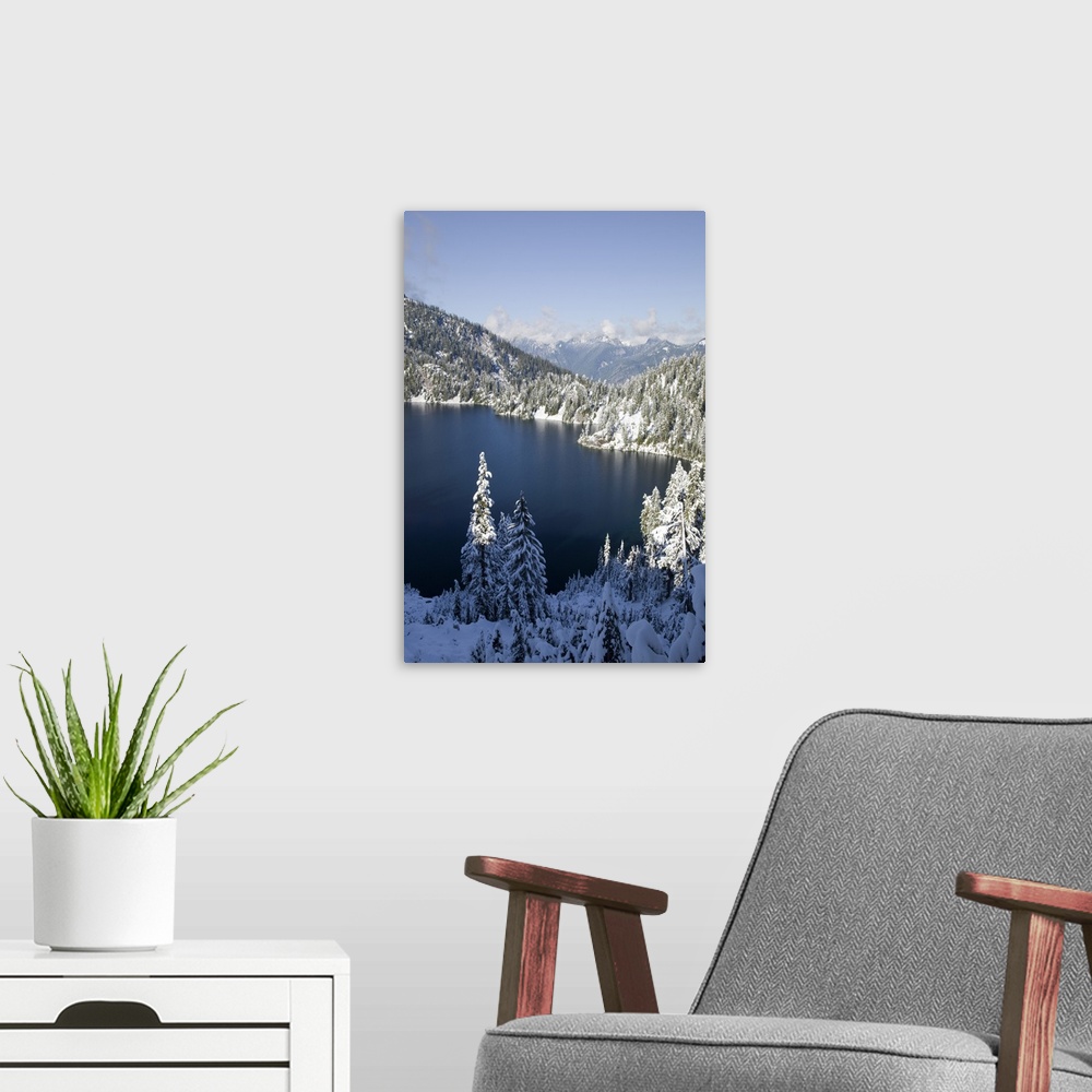 A modern room featuring Washington, Alpine Lakes Wilderness, Snow Lake.
