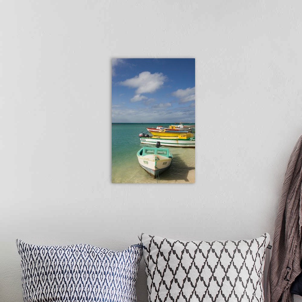 A bohemian room featuring ABC Islands-ARUBA-Oranjestad:.Wilhelmina Park - Colorful Aruban Boats