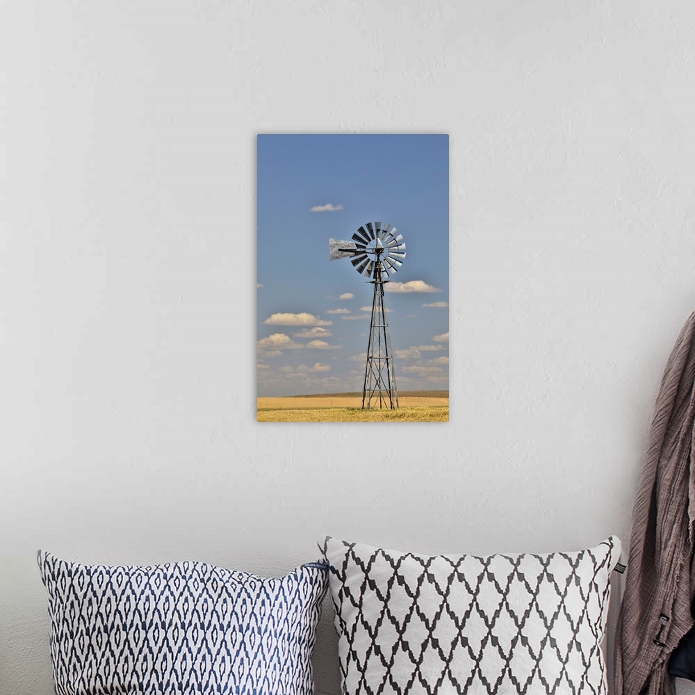 A bohemian room featuring Windmill in wheat field Eastern Washington
