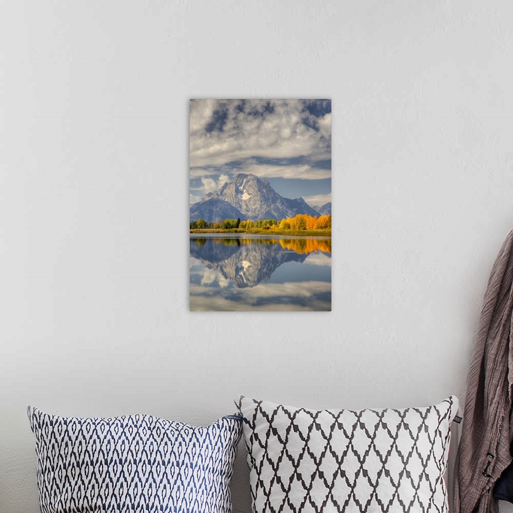 A bohemian room featuring Wyoming, Grand Teton National Park, Teton Range with Mount Moran and Snake River.