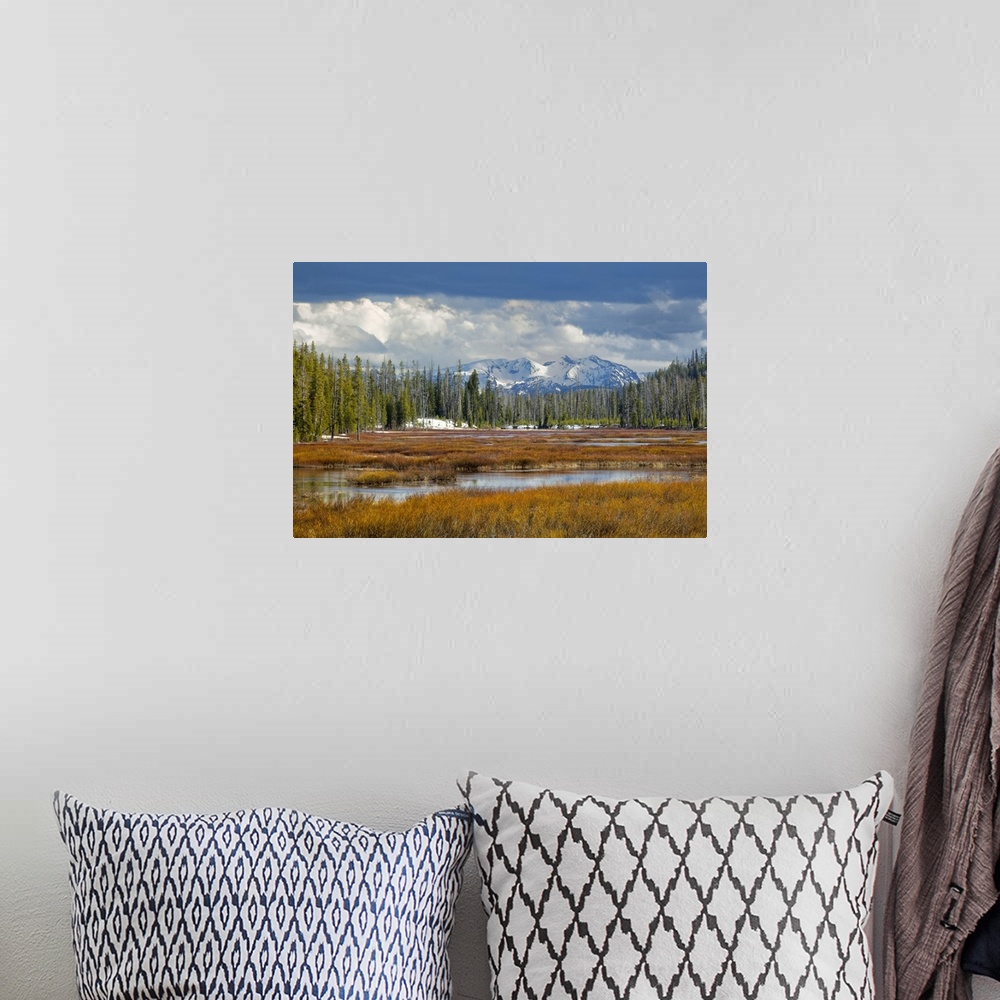 A bohemian room featuring View from southern end of Yellowstone National Park, looking toward Grand Teton National Park, Wy...