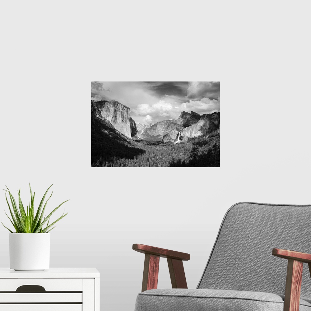 A modern room featuring Yosemite Valley from Tunnel View, Yosemite National Park, California