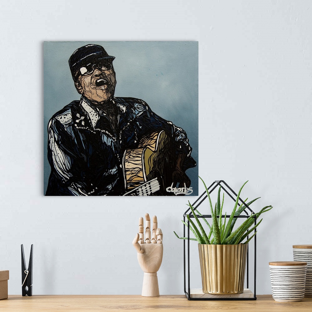 A bohemian room featuring Bobby Womack