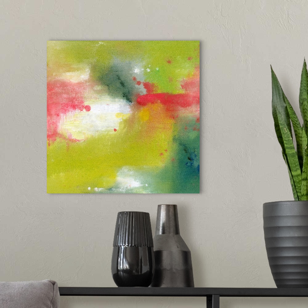 A modern room featuring Abstract Moment 5