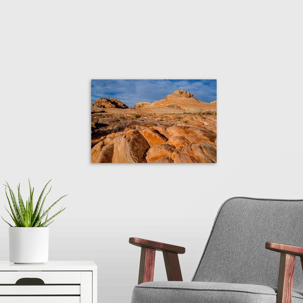 A modern room featuring Sandstone formation in Valley of Fire State Park, Nevada, USA.