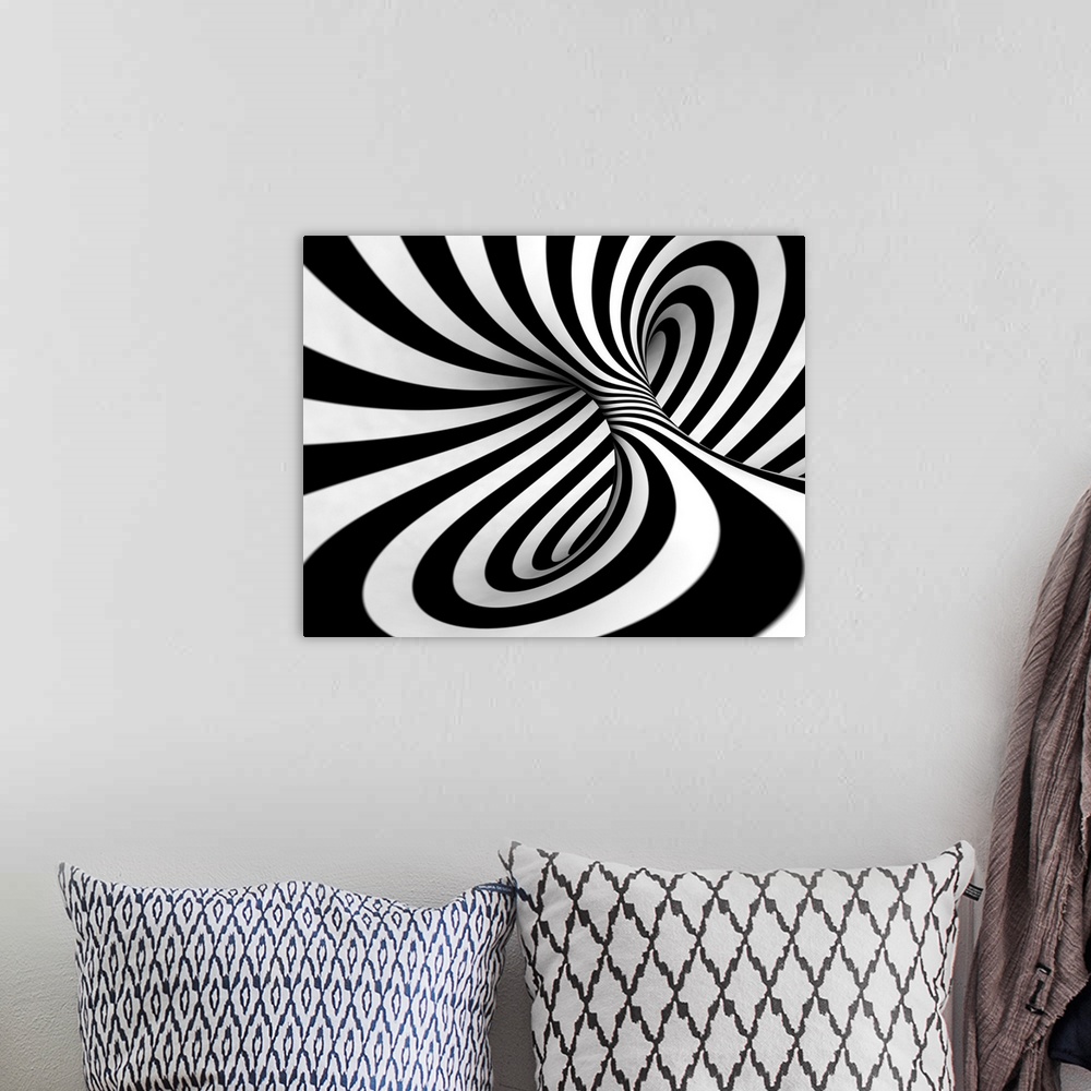 A bohemian room featuring Abstract Spiral