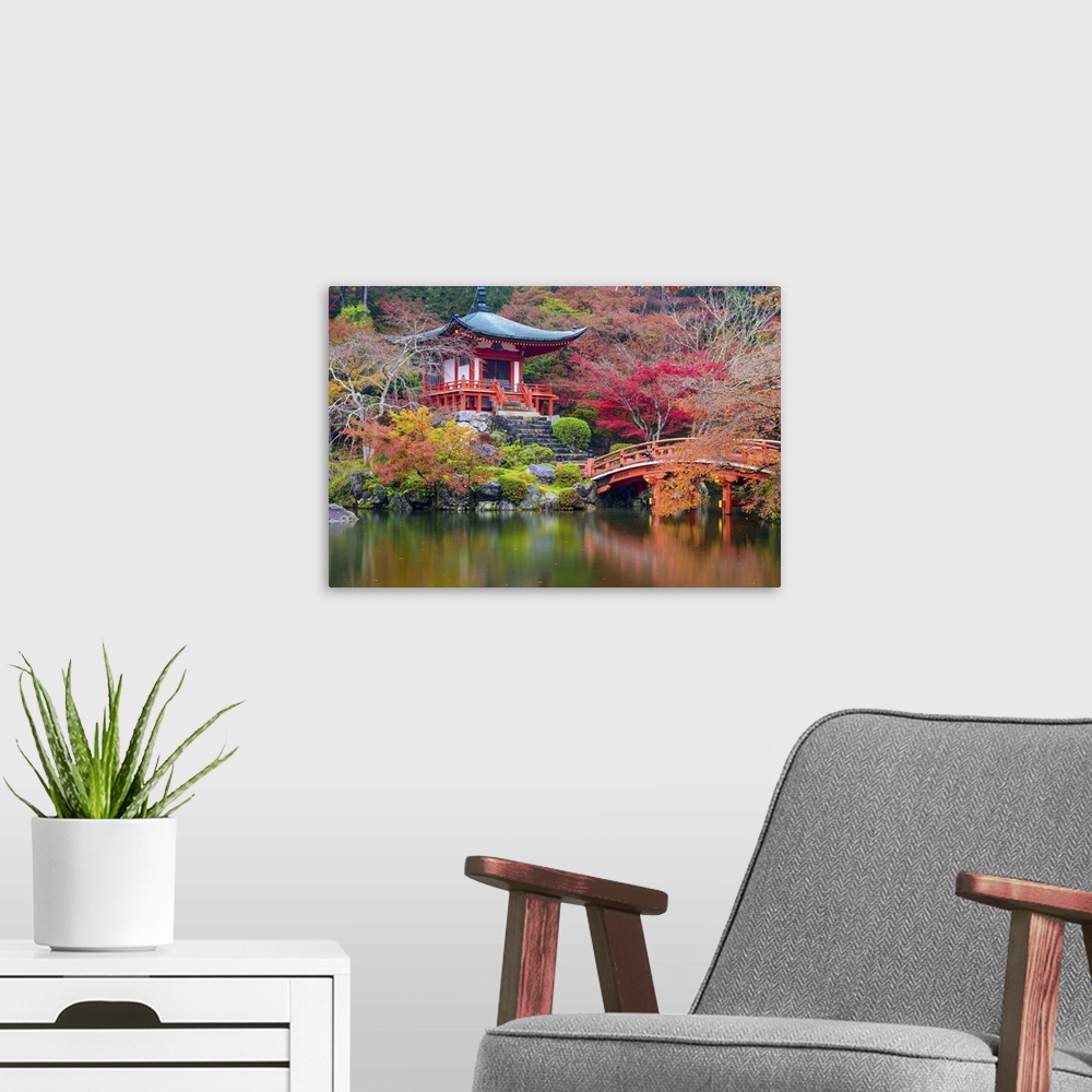 A modern room featuring Autumn Temple In Japan