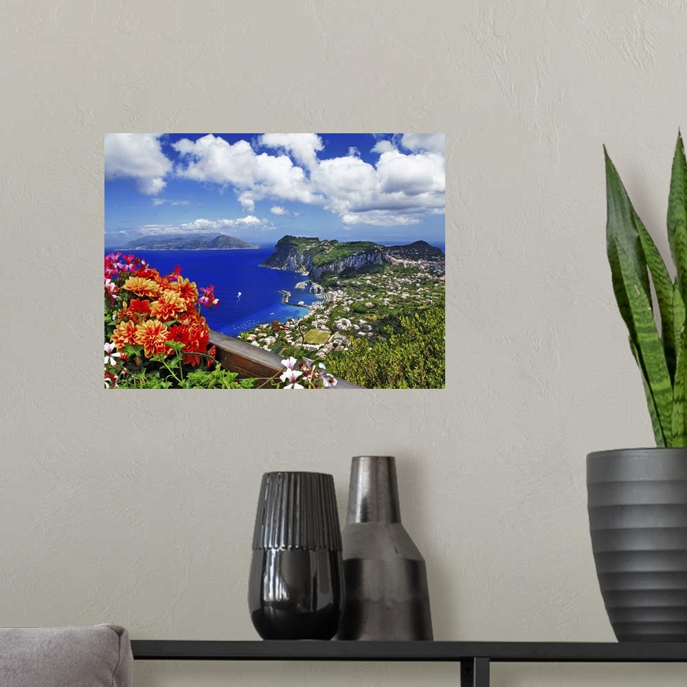 A modern room featuring Scenic Italy series.