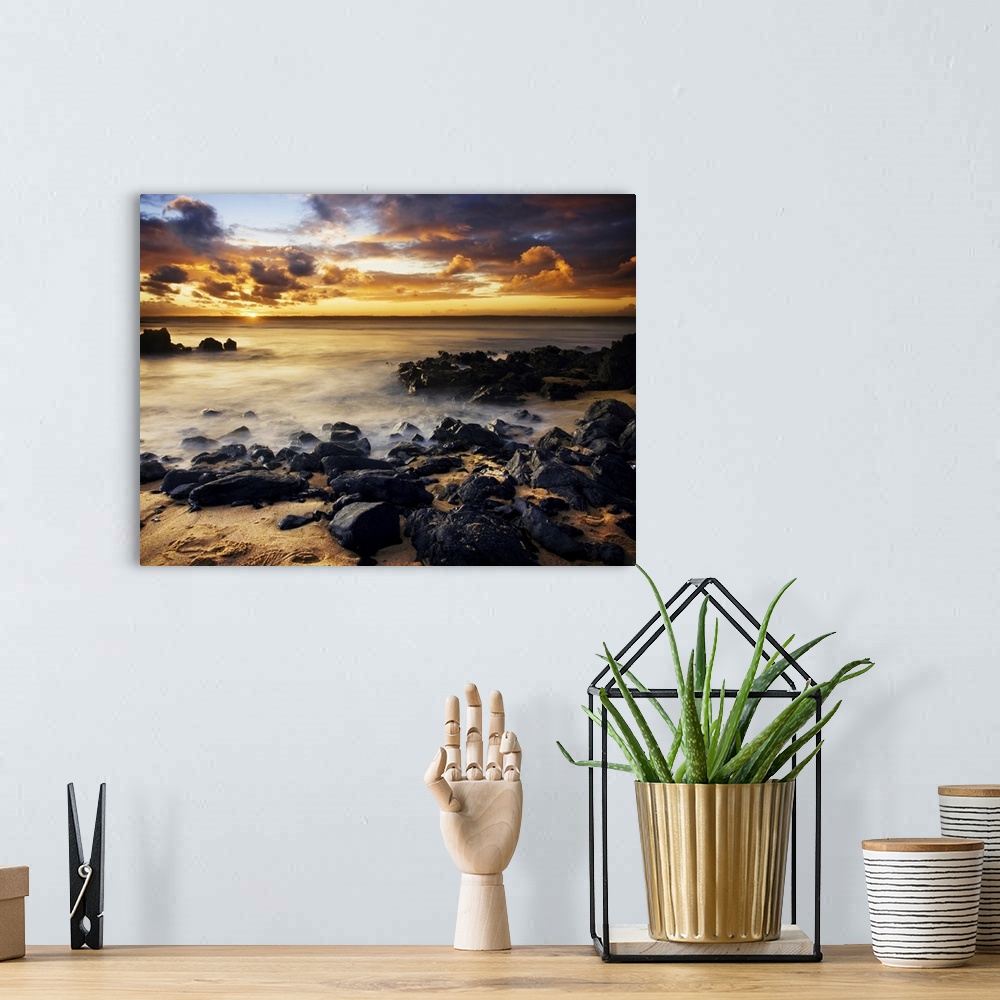 A bohemian room featuring Beautiful sunset on Phillip Island, Australia
