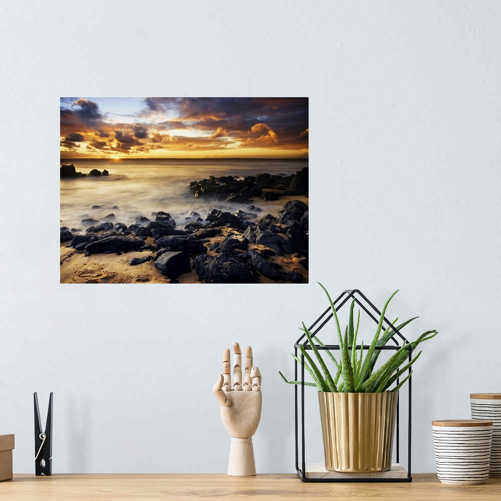 A bohemian room featuring Beautiful sunset on Phillip Island, Australia