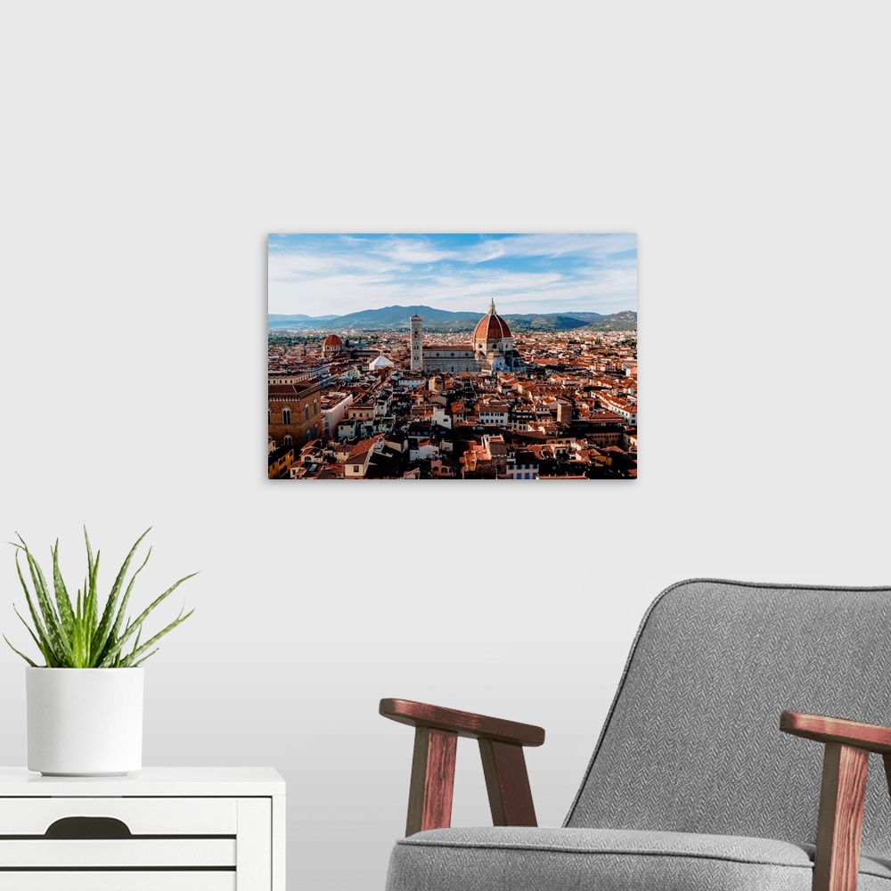 A modern room featuring Florence, Italy