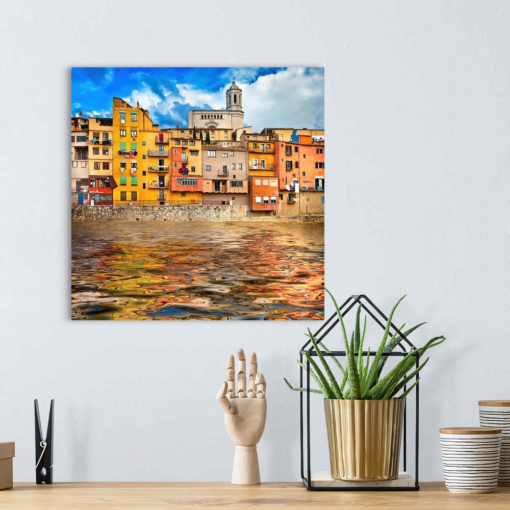 A bohemian room featuring Girona - Pictorial City Of Catalonia, Spain