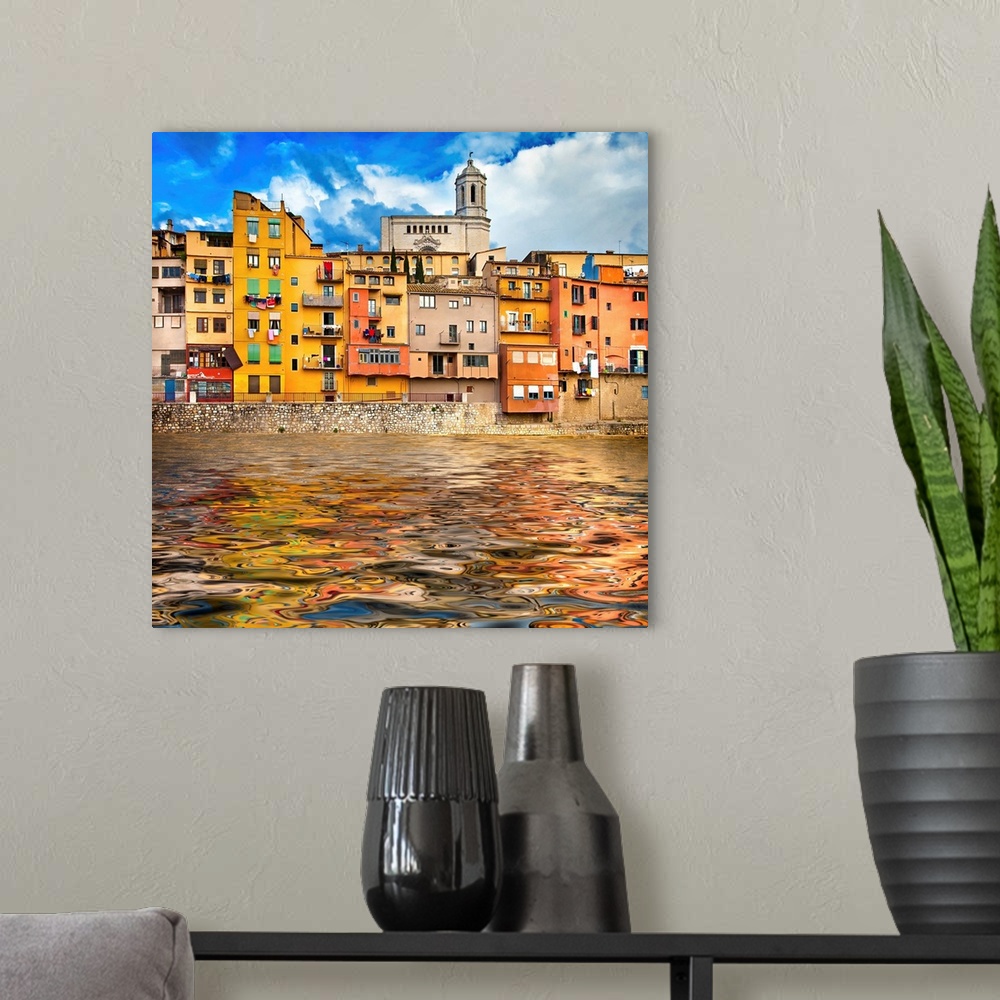 A modern room featuring Girona - Pictorial City Of Catalonia, Spain