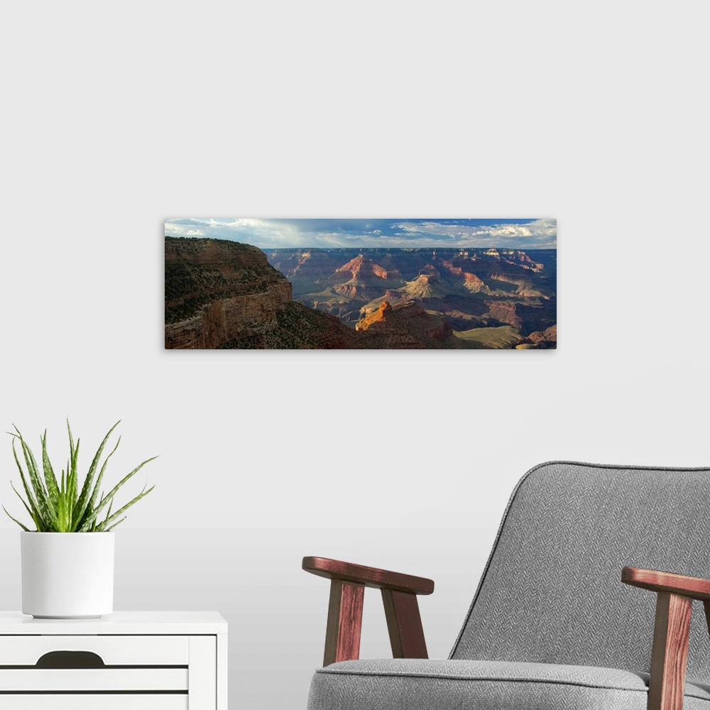A modern room featuring Rock formations in a canyon. Grand Canyon, Grand Canyon National Park, Arizona, USA.