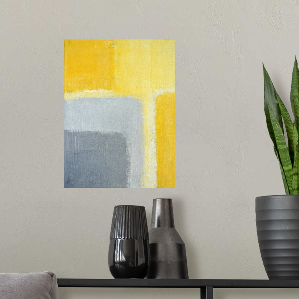 A modern room featuring Originally an abstract art painting.