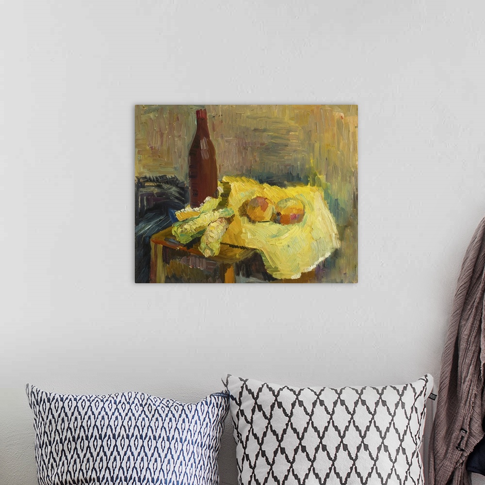 A bohemian room featuring Still Life In Yellow