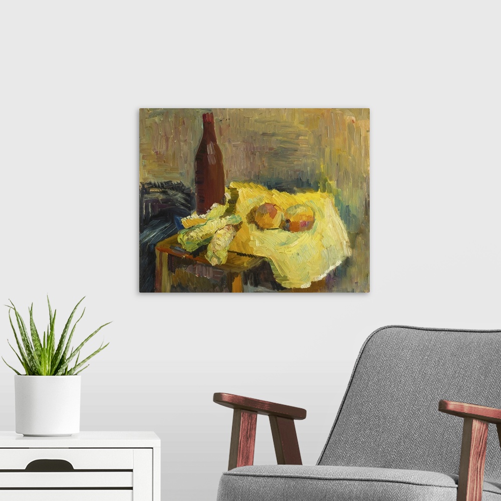 A modern room featuring Still Life In Yellow