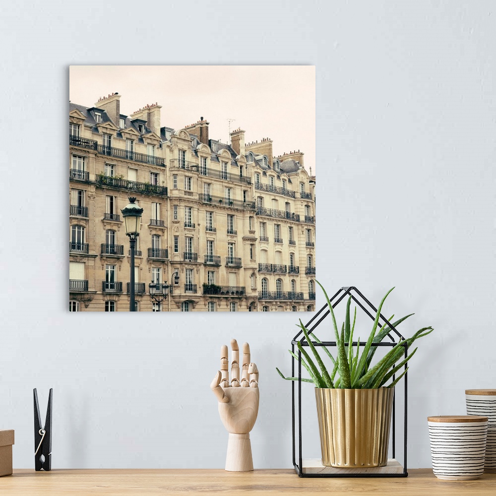 A bohemian room featuring Vintage Paris Buildings
