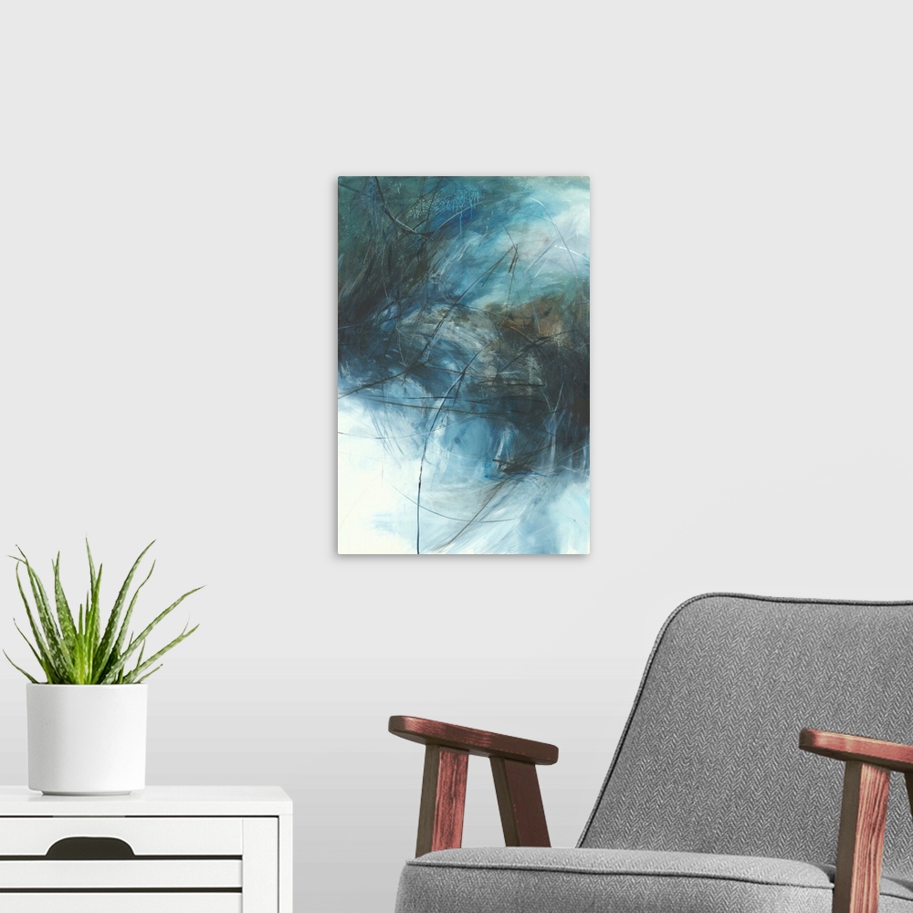 A modern room featuring Abstract #105