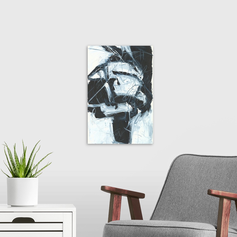 A modern room featuring Abstract #106