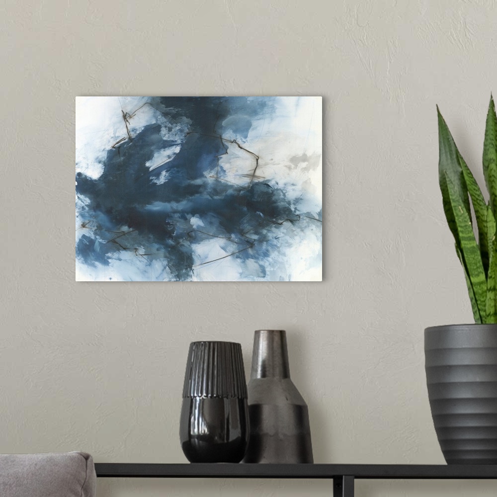 A modern room featuring Abstract #110