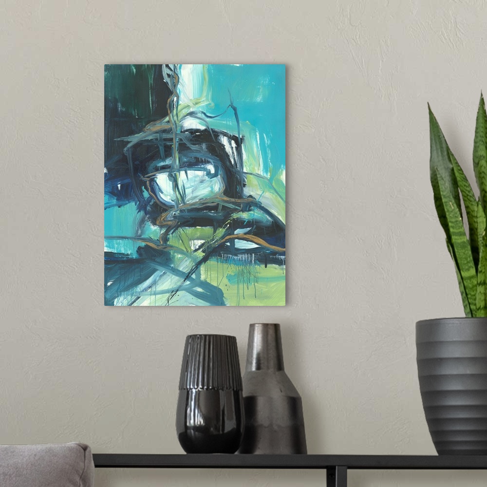 A modern room featuring Abstract #114
