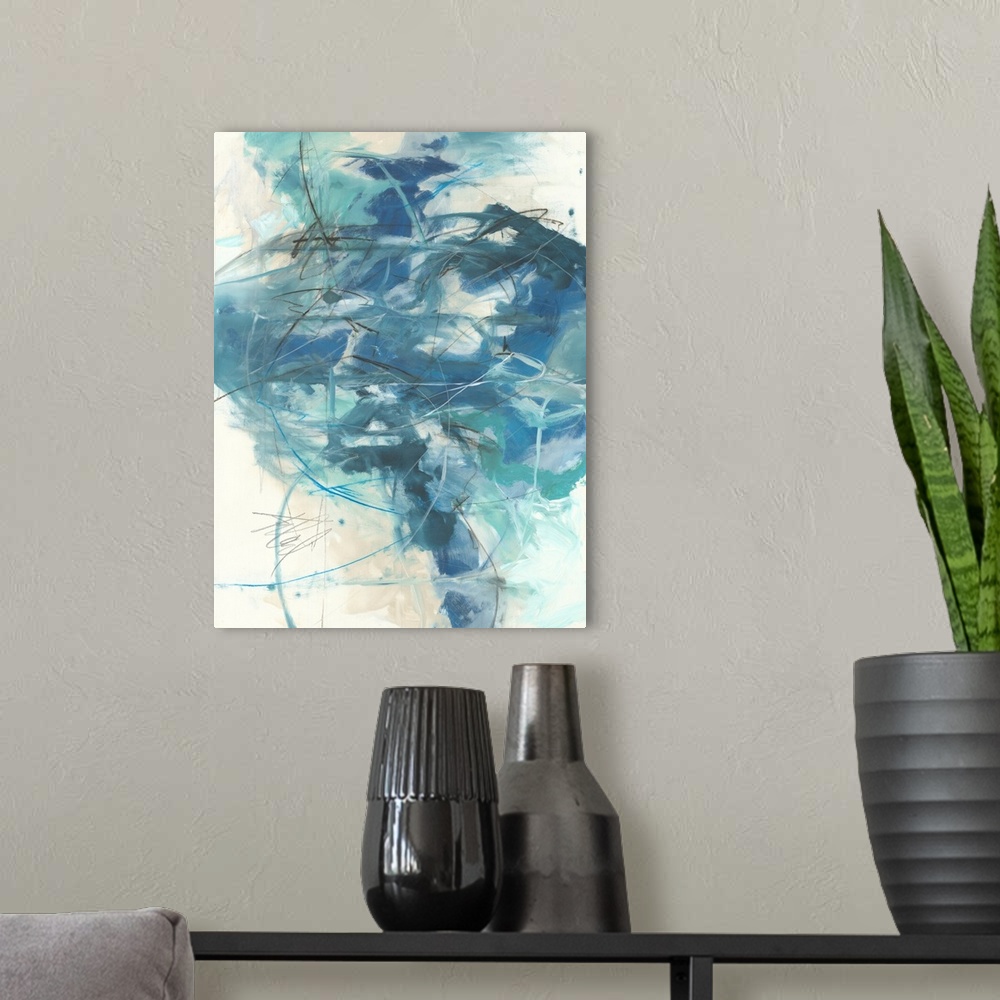 A modern room featuring Abstract #117