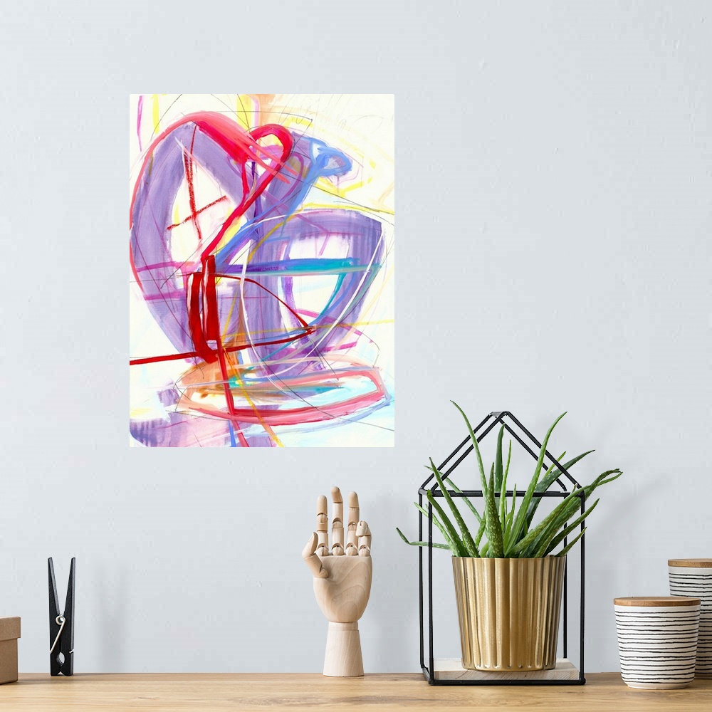 A bohemian room featuring Abstract 130