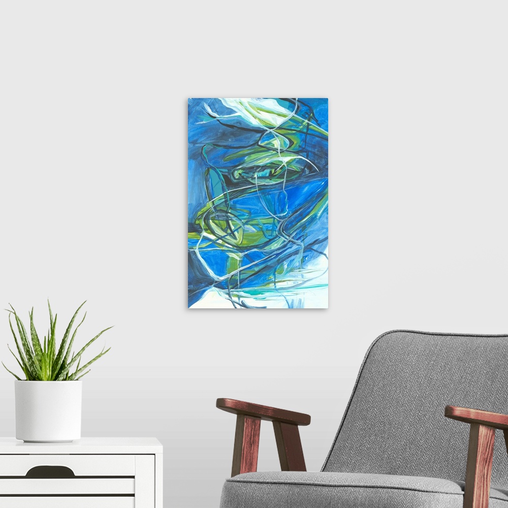 A modern room featuring Abstract 131
