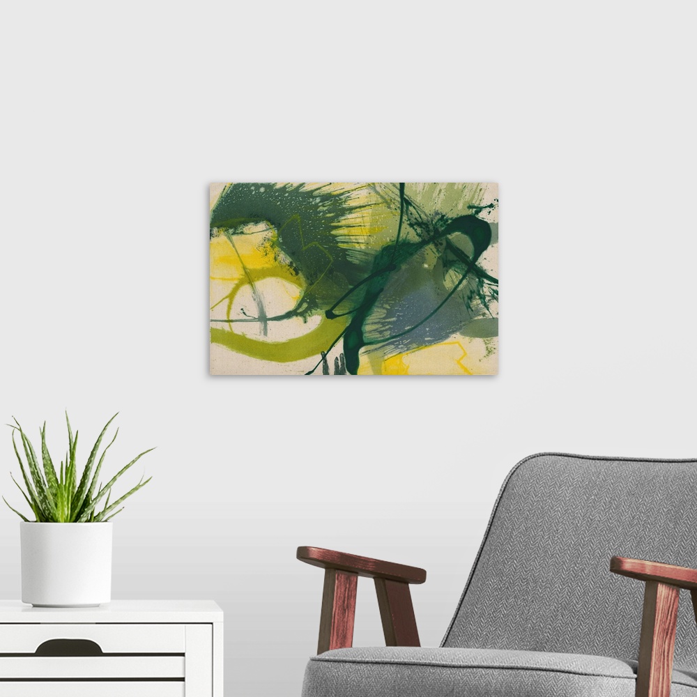 A modern room featuring Abstract 268