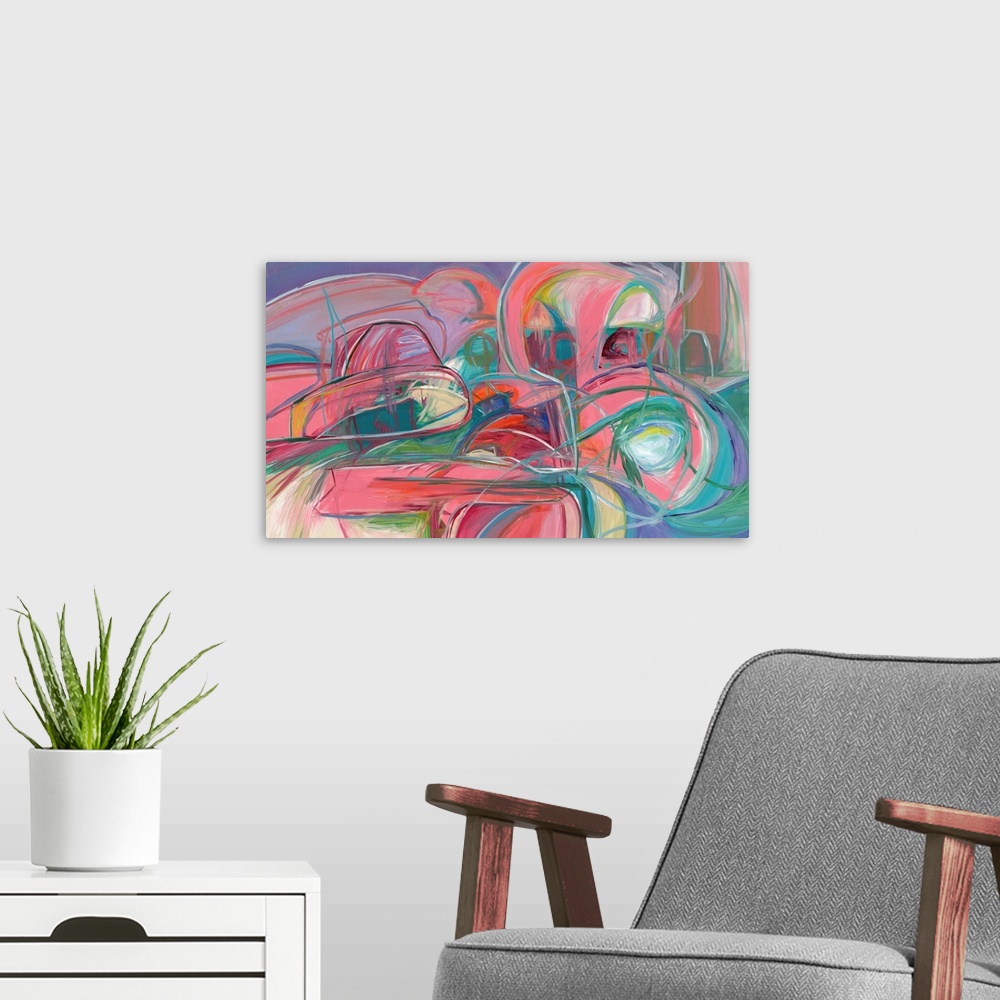 A modern room featuring Abstract 276