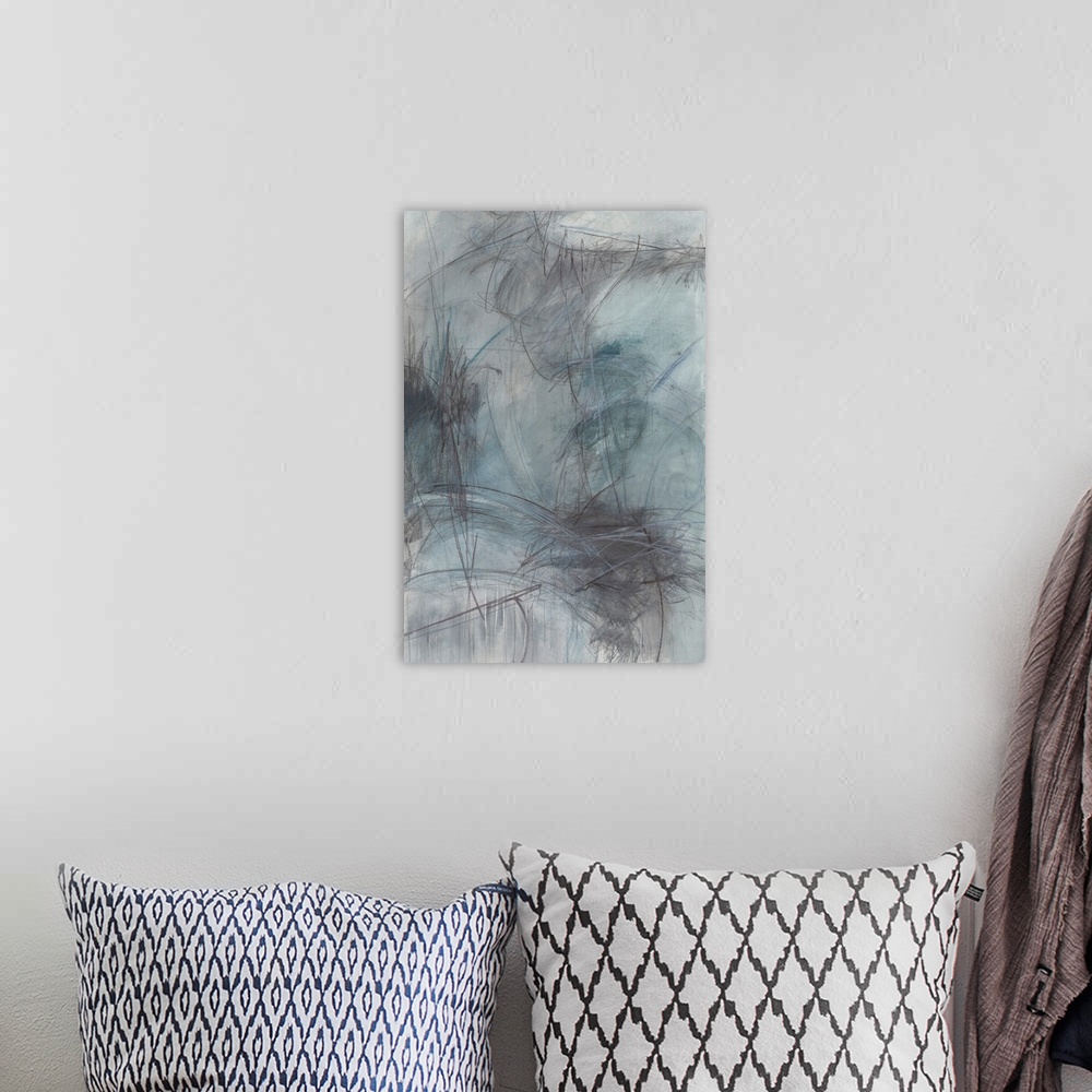A bohemian room featuring Pieces Of Blue II