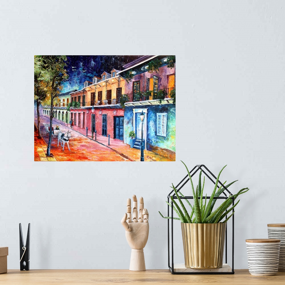 A bohemian room featuring Night On Chartres Street