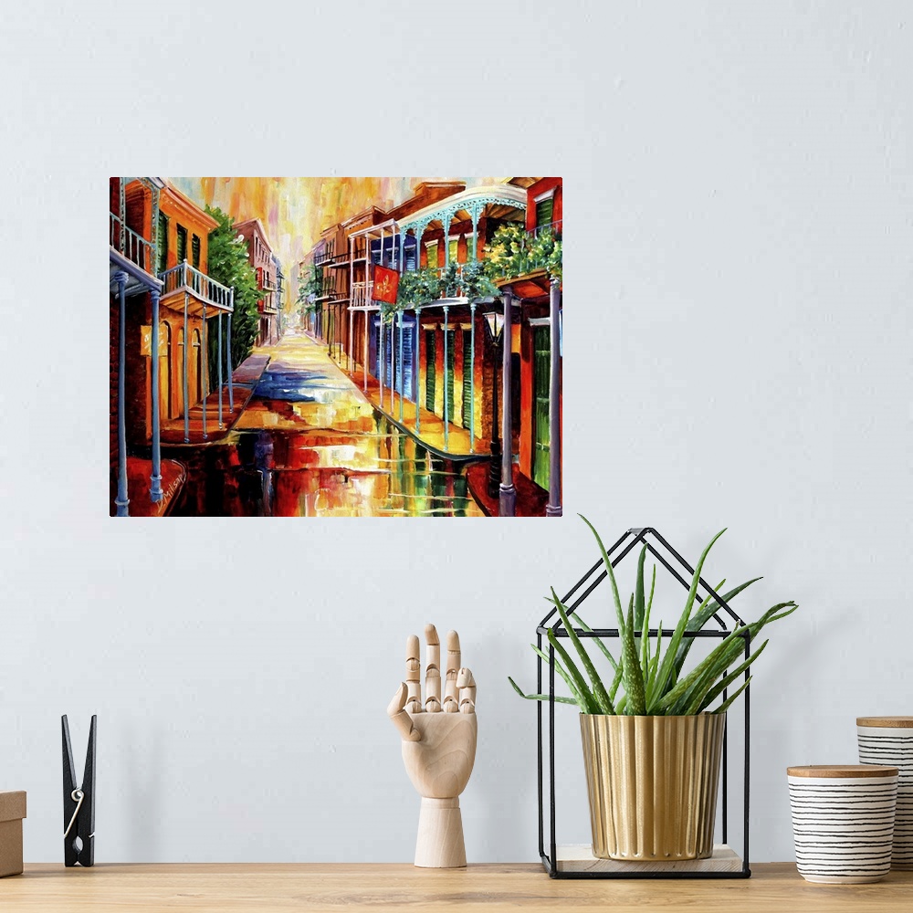 A bohemian room featuring Royal Street Reflections