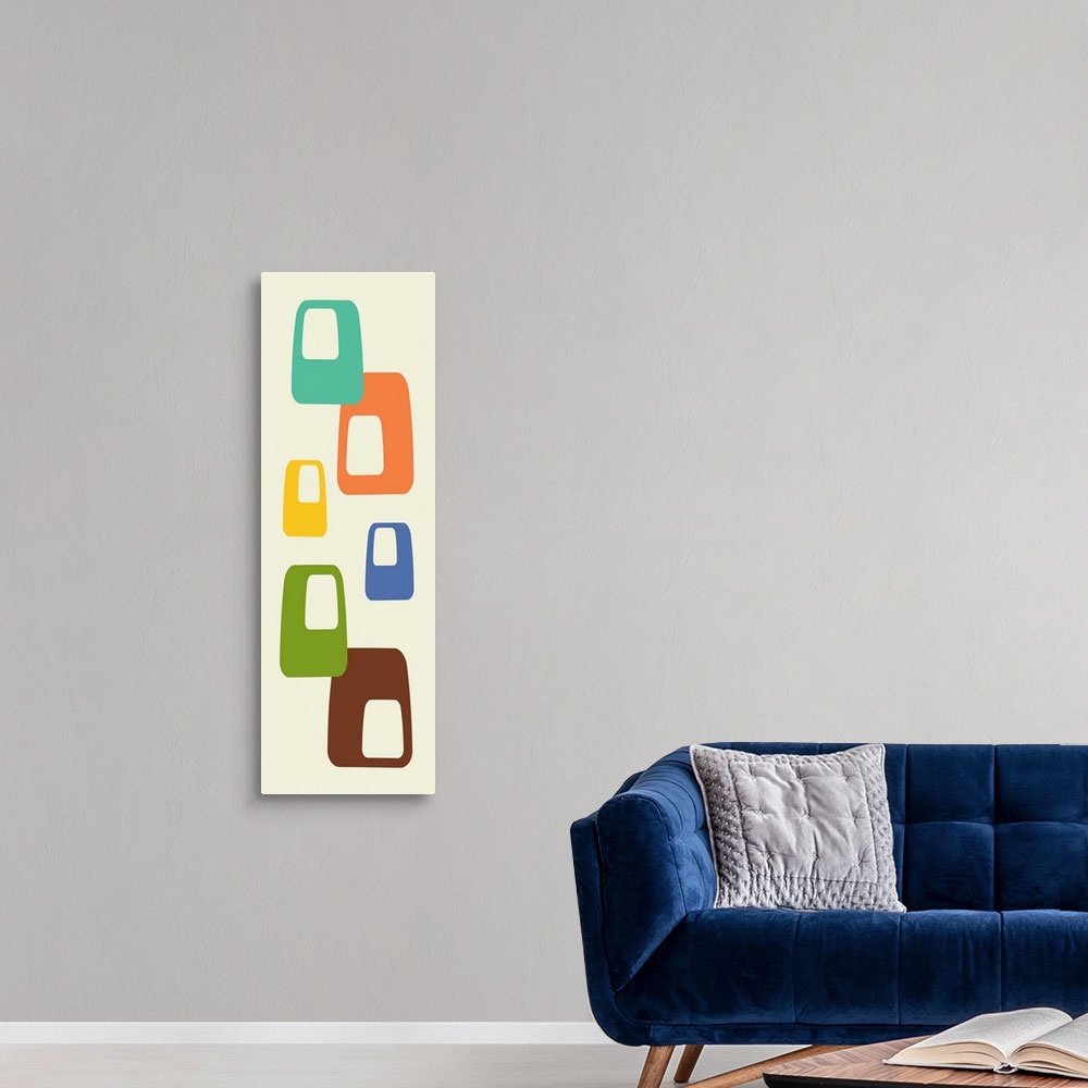 A modern room featuring From the Mid Century Modern Shapes Series