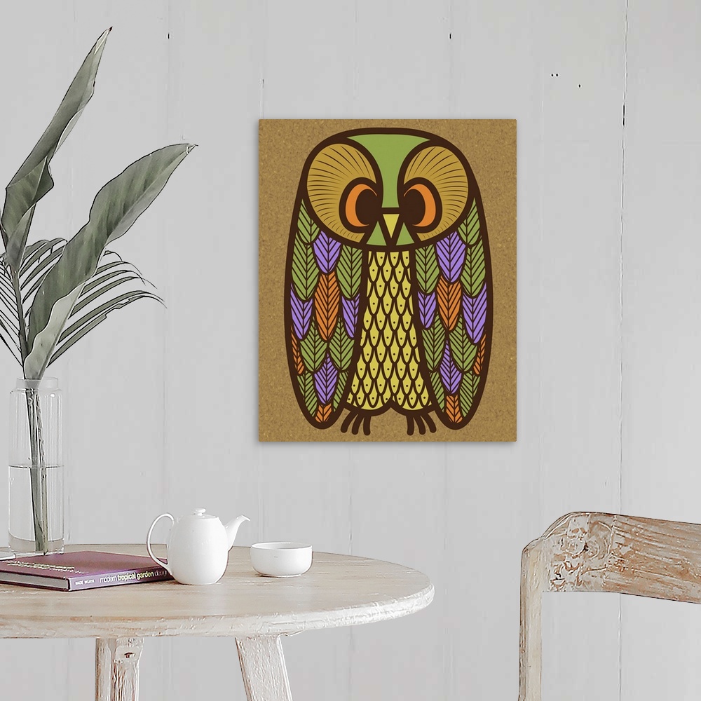 A farmhouse room featuring Owl, Mid Century Modern Style