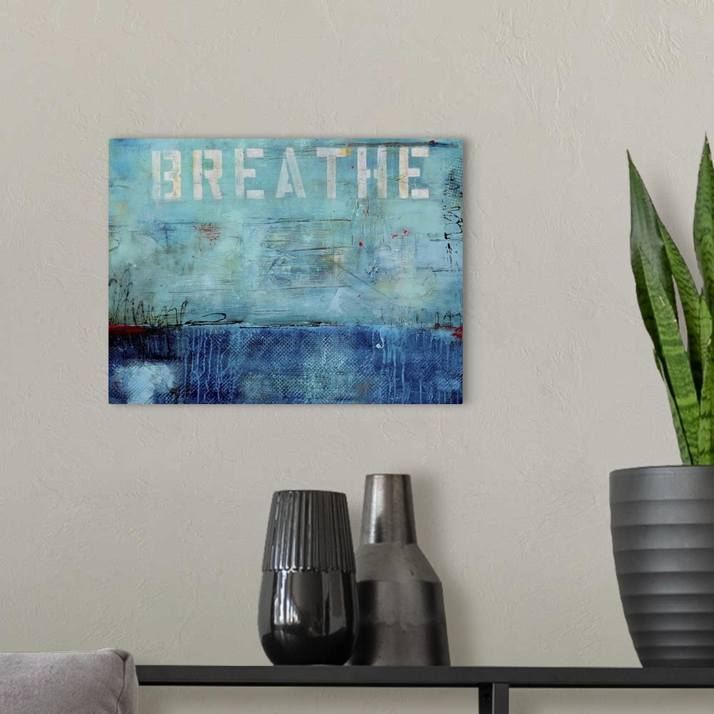 A modern room featuring Breathe