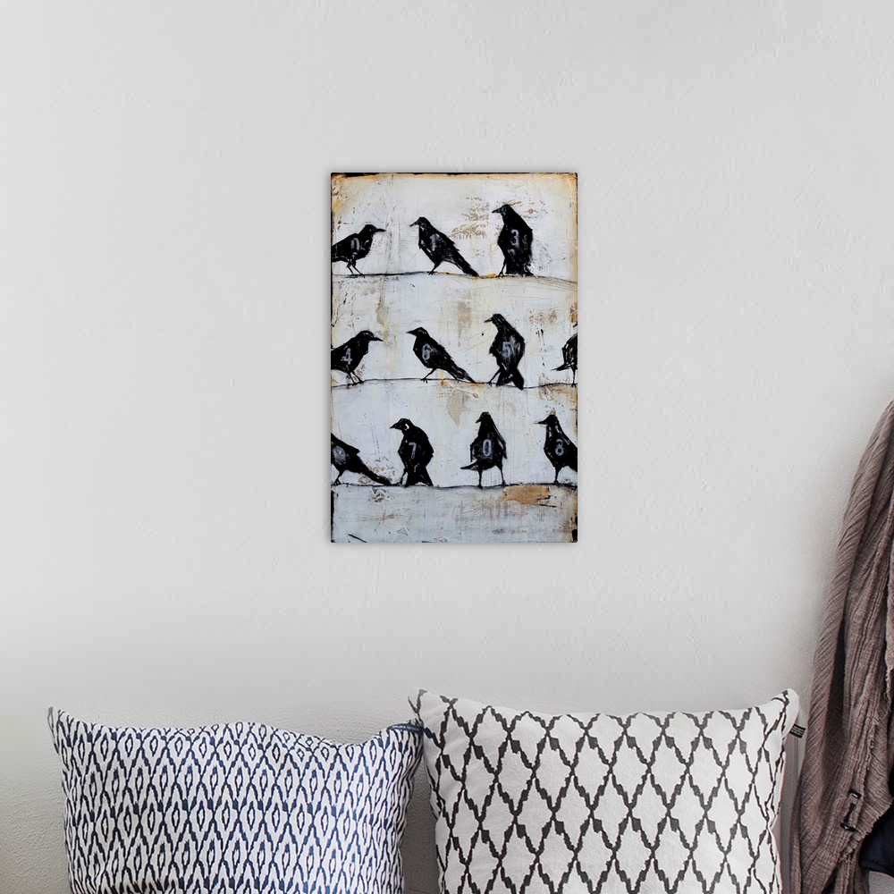 A bohemian room featuring Crows On The Line - Part Two