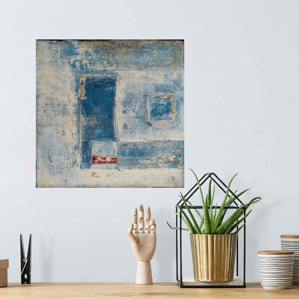 A bohemian room featuring Faded Blue Jeans
