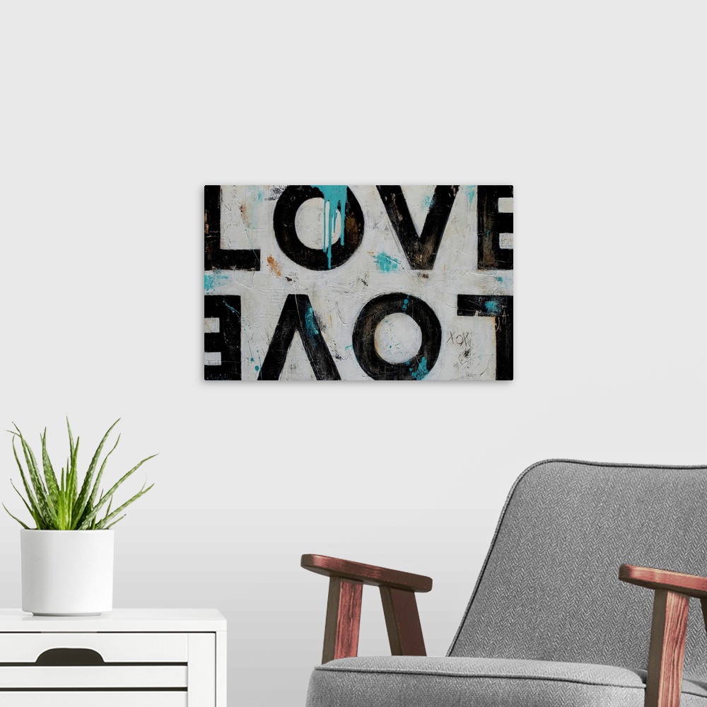 A modern room featuring Spread The Love
