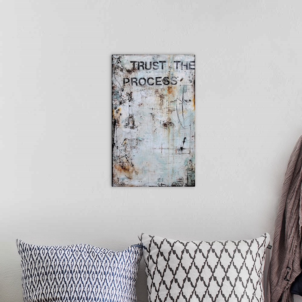 A bohemian room featuring Trust The Process