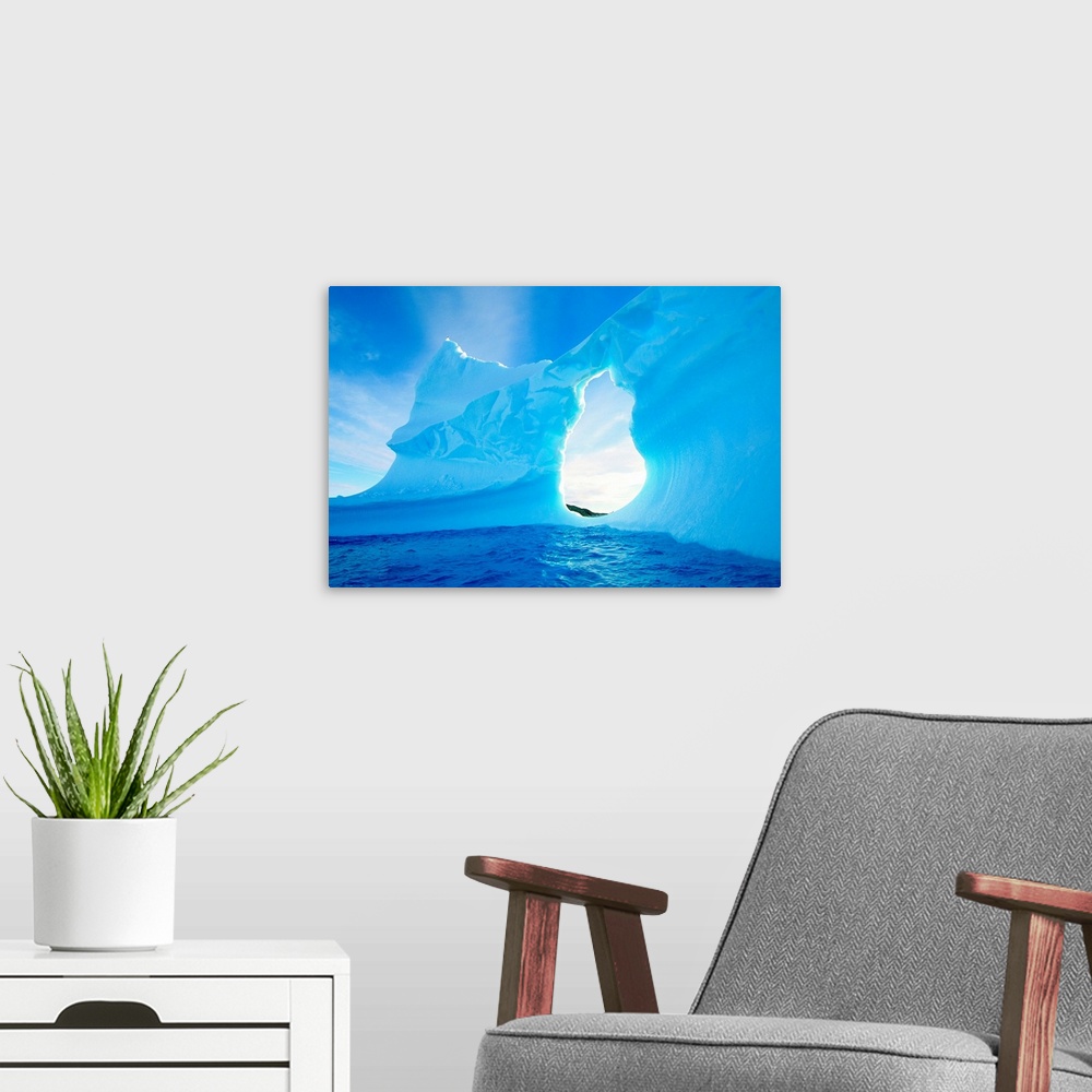 A modern room featuring Antarctic, Iceberg