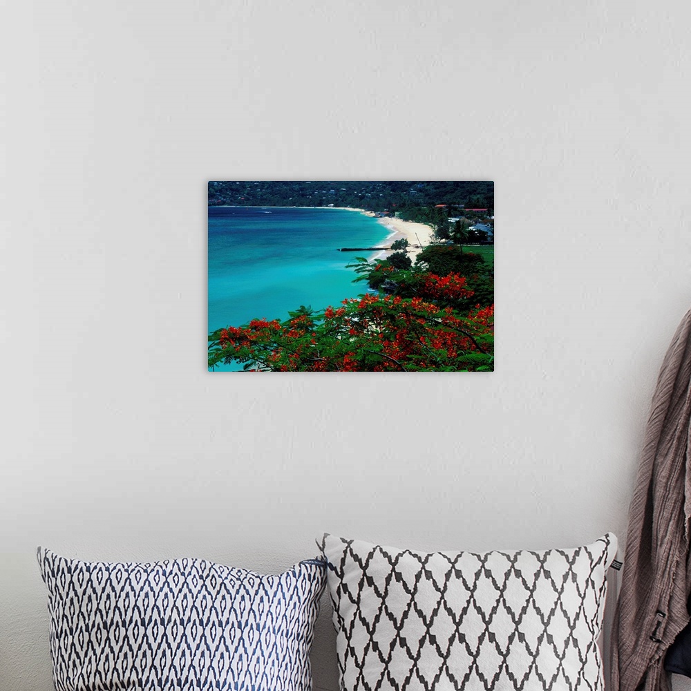 A bohemian room featuring La spiaggia lungo la Grande Anse . la pi. lunga dell'isola di Grenada.